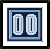 Memphis Number - Road Navy (2004-2010) - Triple Mat 1