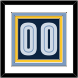 Memphis Number - Road Navy (2004-2010) - Triple Mat 2