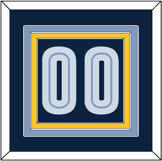 Memphis Number - Road Navy (2004-2010) - Premier Tier 3