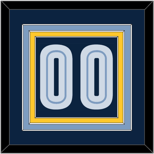 Memphis Number - Road Navy (2004-2010) - Premier Tier 3