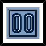 Memphis Number - Alternate Light Blue (2009-2010) - Triple Mat 1