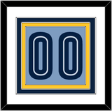 Memphis Number - Alternate Light Blue (2009-2010) - Triple Mat 2