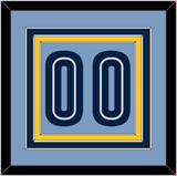 Memphis Number - Alternate Light Blue (2009-2010) - Triple Mat 3