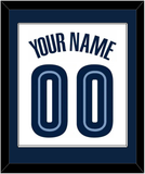 Memphis Name & Number - Home White (2004-2010) - Single Mat 1