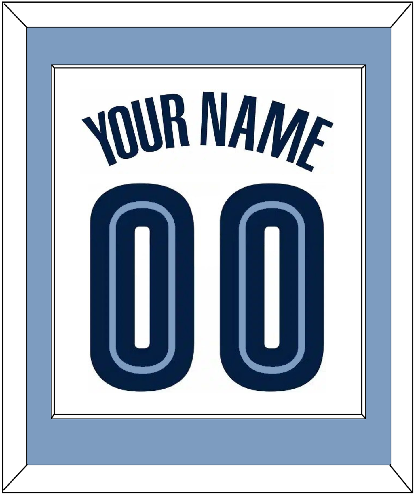 Memphis Name & Number - Home White (2004-2010) - Essential Tier 2
