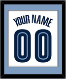 Memphis Name & Number - Home White (2004-2010) - Single Mat 2
