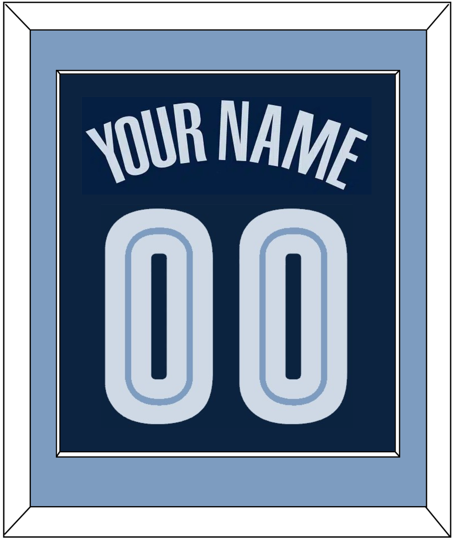 Memphis Name & Number - Road Navy (2004-2010) - Essential Tier 2