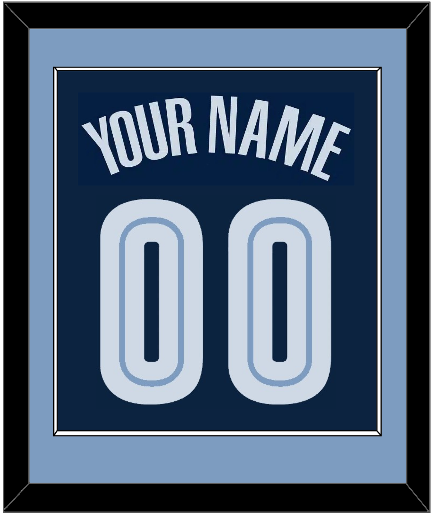 Memphis Name & Number - Road Navy (2004-2010) - Essential Tier 2