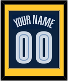 Memphis Name & Number - Road Navy (2004-2010) - Single Mat 3