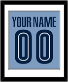 Memphis Name & Number - Alternate Light Blue (2004-2010) - Single Mat 1