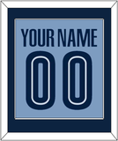 Memphis Name & Number - Alternate Light Blue (2004-2010) - Single Mat 2