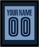 Memphis Name & Number - Alternate Light Blue (2004-2010) - Single Mat 2