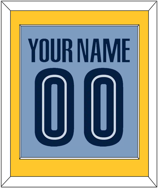 Memphis Name & Number - Alternate Light Blue (2004-2010) - Essential Tier 3