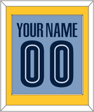 Memphis Name & Number - Alternate Light Blue (2004-2010) - Single Mat 3