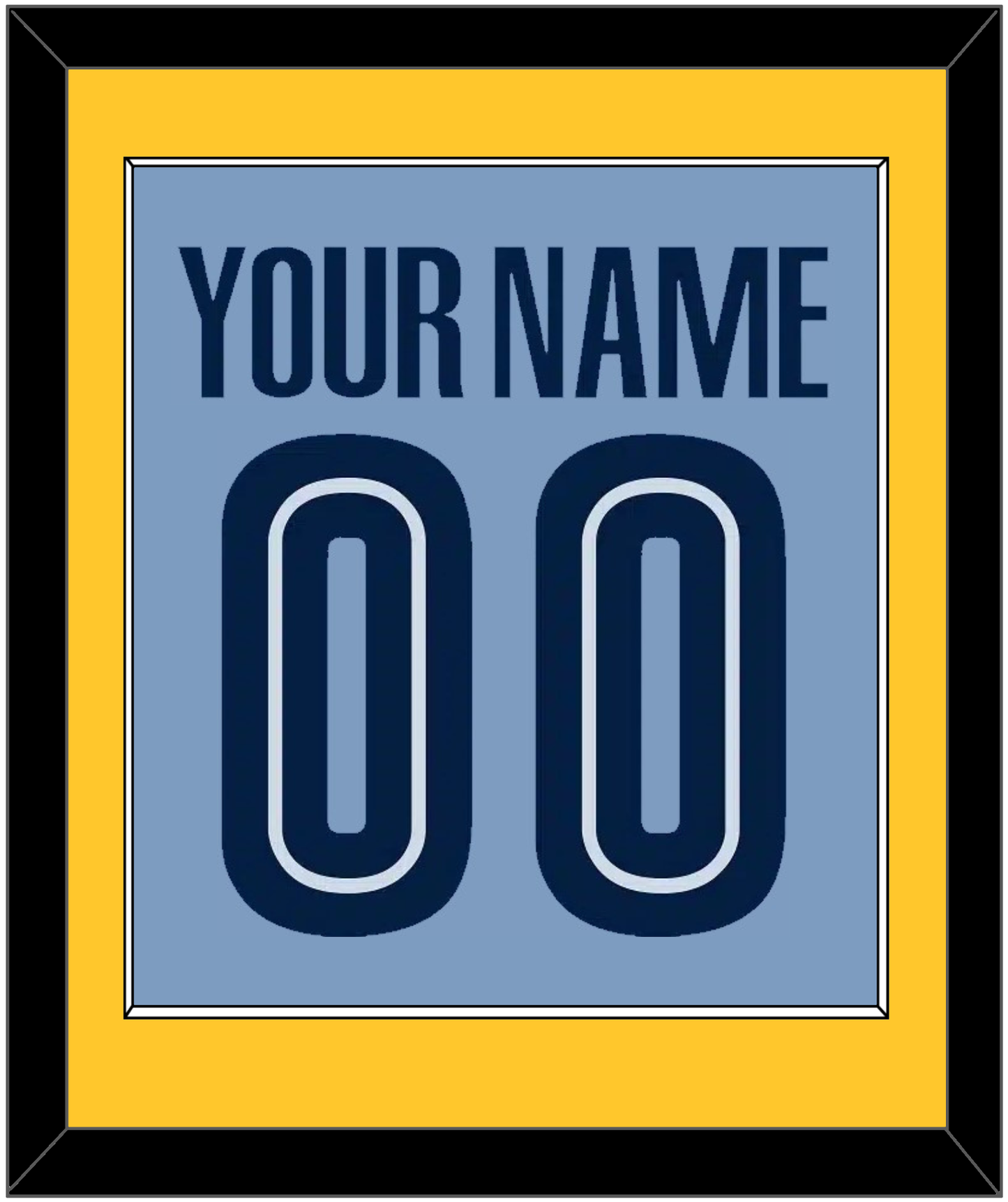 Memphis Name & Number - Alternate Light Blue (2004-2010) - Essential Tier 3