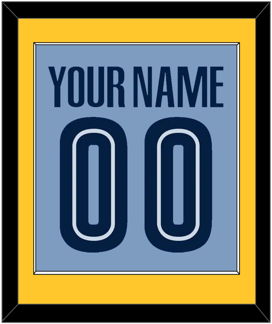 Memphis Name & Number - Alternate Light Blue (2004-2010) - Essential Tier 3