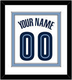 Memphis Name & Number - Home White (2004-2010) - Double Mat 2