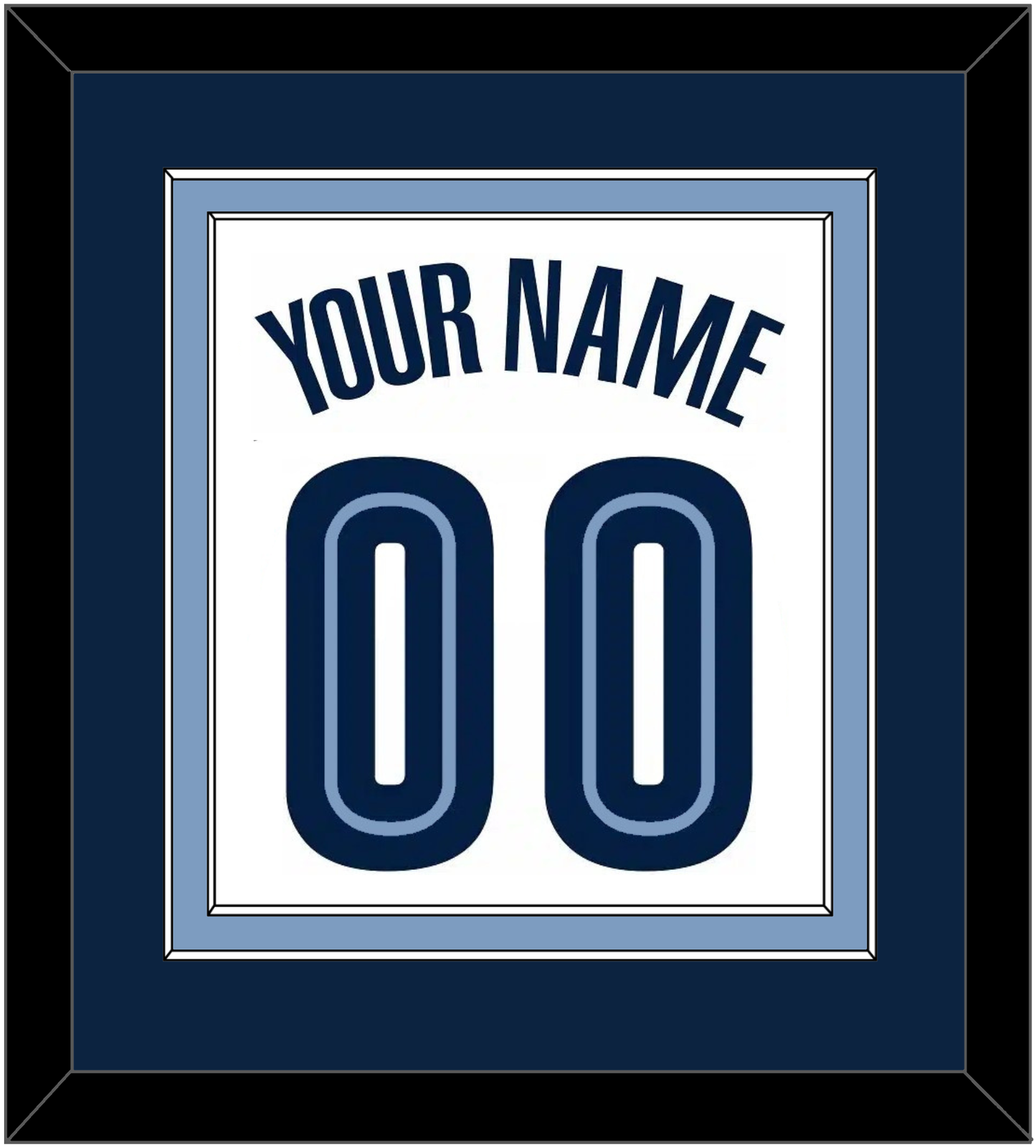 Memphis Name & Number - Home White (2004-2010) - Signature Tier 3