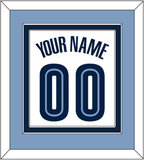 Memphis Name & Number - Home White (2004-2010) - Double Mat 4