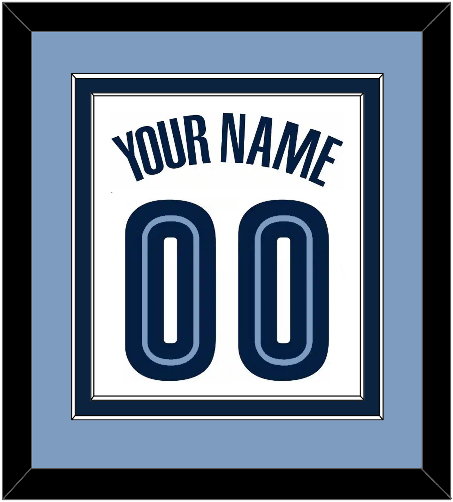 Memphis Name & Number - Home White (2004-2010) - Signature Tier 4