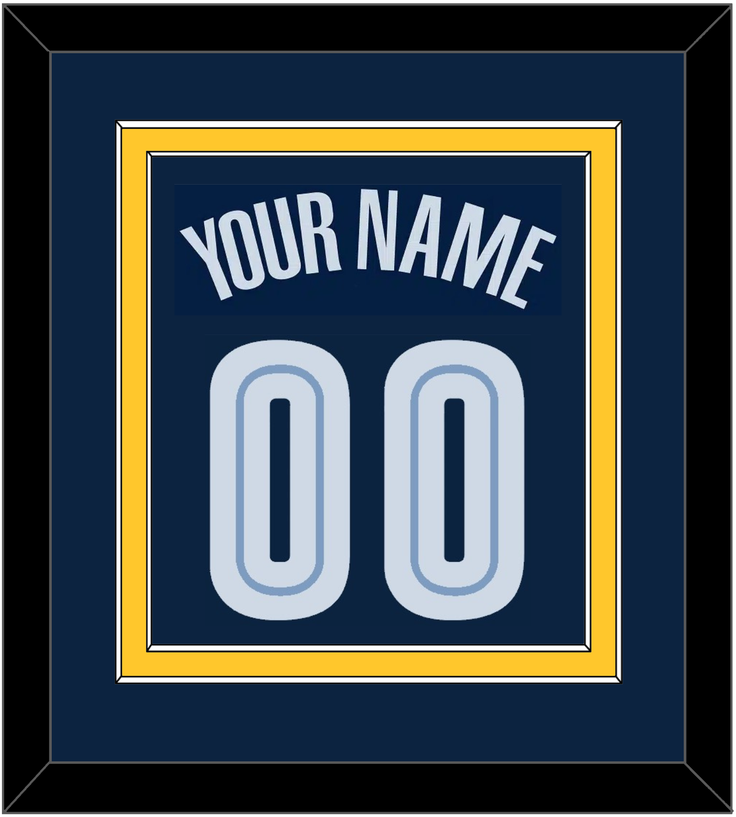 Memphis Name & Number - Road Navy (2004-2010) - Signature Tier 3