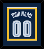 Memphis Name & Number - Road Navy (2004-2010) - Double Mat 3