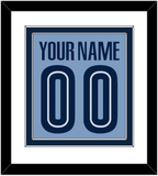 Memphis Name & Number - Alternate Light Blue (2004-2010) - Double Mat 1