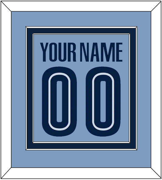 Memphis Name & Number - Alternate Light Blue (2004-2010) - Signature Tier 2