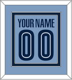 Memphis Name & Number - Alternate Light Blue (2004-2010) - Double Mat 2
