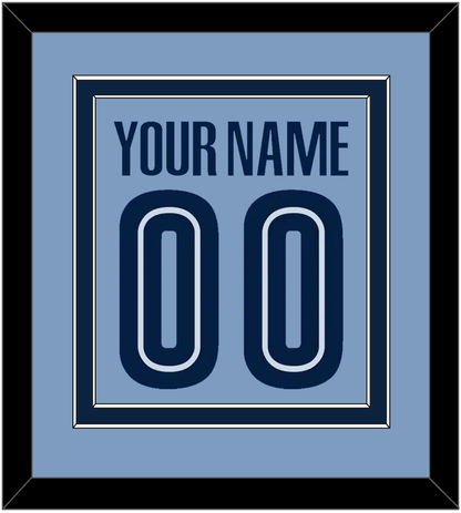 Memphis Name & Number - Alternate Light Blue (2004-2010) - Signature Tier 2