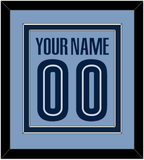 Memphis Name & Number - Alternate Light Blue (2004-2010) - Double Mat 2