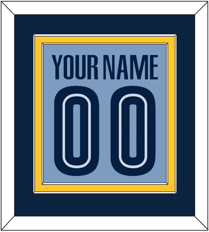 Memphis Name & Number - Alternate Light Blue (2004-2010) - Signature Tier 3