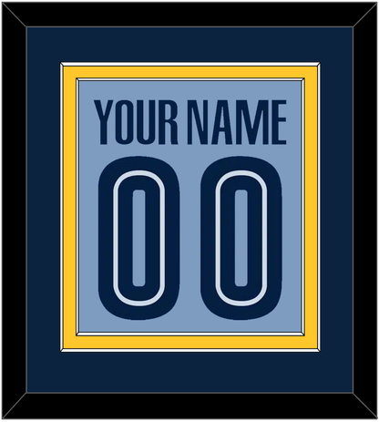 Memphis Name & Number - Alternate Light Blue (2004-2010) - Signature Tier 3
