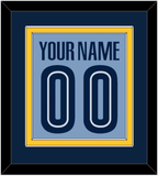 Memphis Name & Number - Alternate Light Blue (2004-2010) - Double Mat 3