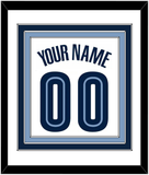 Memphis Name & Number - Home White (2004-2010) - Triple Mat 1