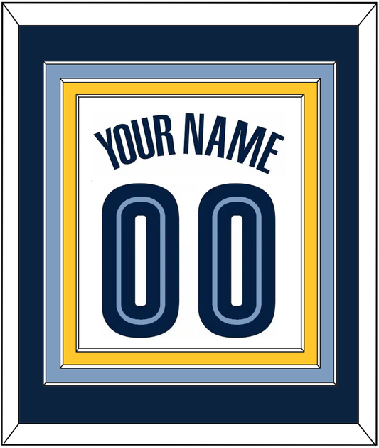 Memphis Name & Number - Home White (2004-2010) - Premier Tier 2