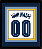 Memphis Name & Number - Home White (2004-2010) - Triple Mat 2