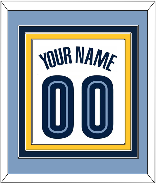 Memphis Name & Number - Home White (2004-2010) - Premier Tier 3