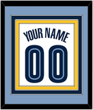 Memphis Name & Number - Home White (2004-2010) - Triple Mat 3