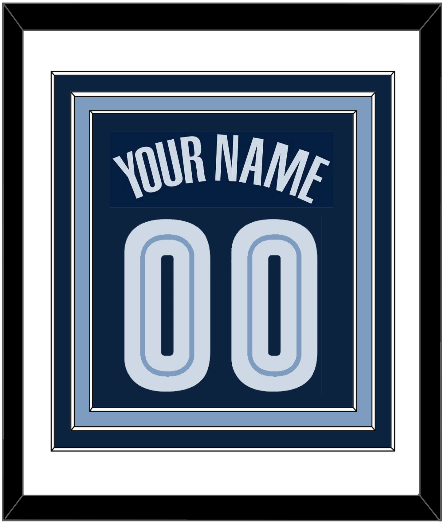 Memphis Name & Number - Road Navy (2004-2010) - Premier Tier 1