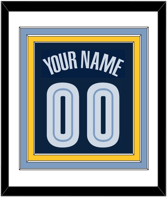 Memphis Name & Number - Road Navy (2004-2010) - Premier Tier 2