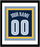 Memphis Name & Number - Road Navy (2004-2010) - Triple Mat 2