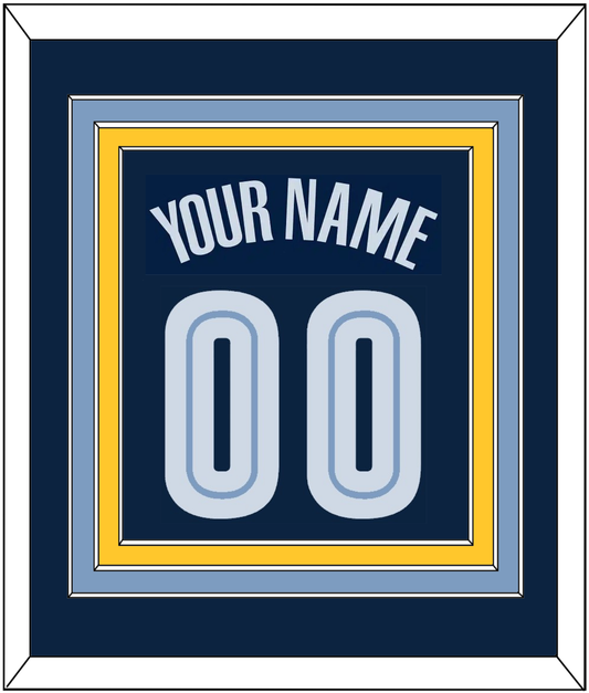 Memphis Name & Number - Road Navy (2004-2010) - Premier Tier 3