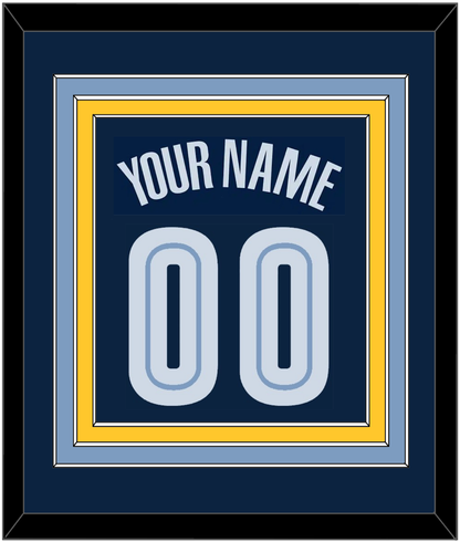Memphis Name & Number - Road Navy (2004-2010) - Premier Tier 3
