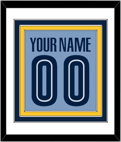 Memphis Name & Number - Alternate Light Blue (2004-2010) - Premier Tier 2