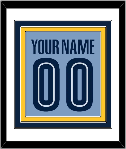 Memphis Name & Number - Alternate Light Blue (2004-2010) - Premier Tier 2