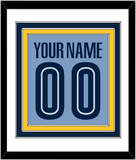 Memphis Name & Number - Alternate Light Blue (2004-2010) - Triple Mat 2