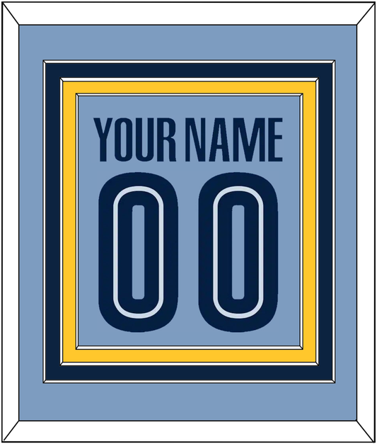 Memphis Name & Number - Alternate Light Blue (2004-2010) - Premier Tier 3