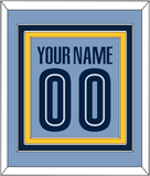 Memphis Name & Number - Alternate Light Blue (2004-2010) - Triple Mat 3