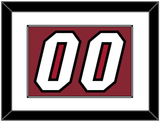 Miami Number - Alternate Red (2009-2017) - Single Mat 1